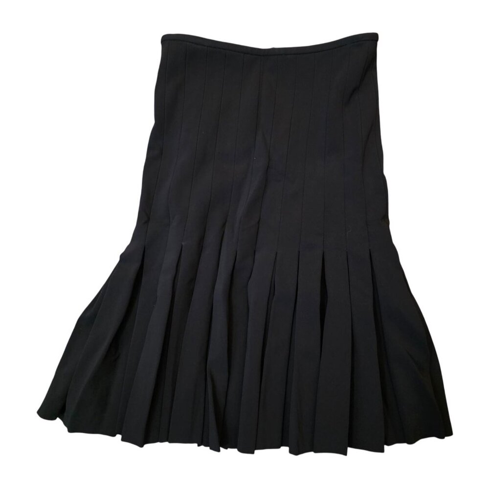 YIGAL AZROUEL Black Skirt Pleated Solid Peplum 4